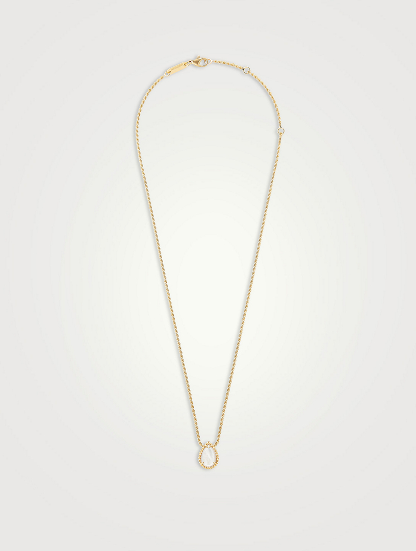 Serpent Bohème Gold Necklace With Mother Of Pearl