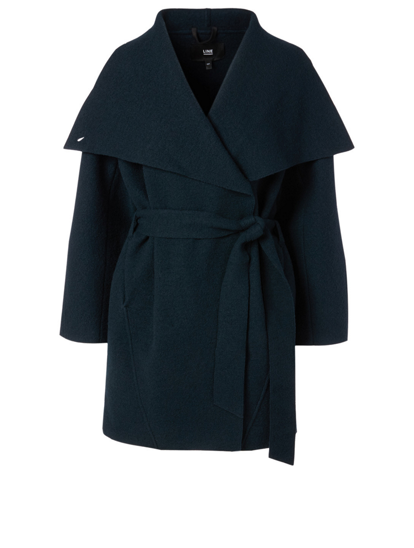 Veronica Wool Wrap Coat