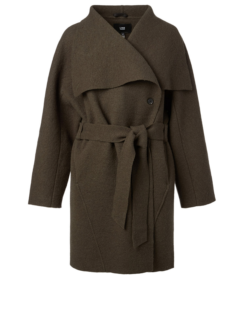 Veronica Wool Wrap Coat