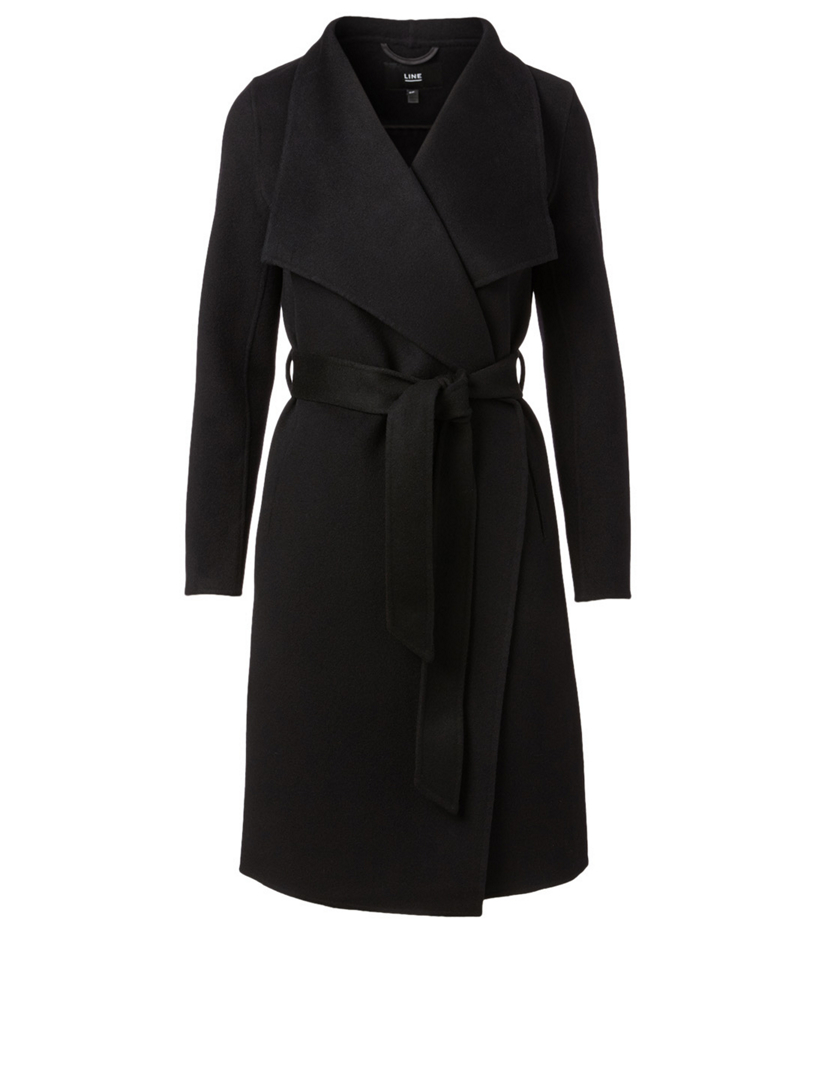 LINE Meghan Wool Wrap Coat Holt Renfrew