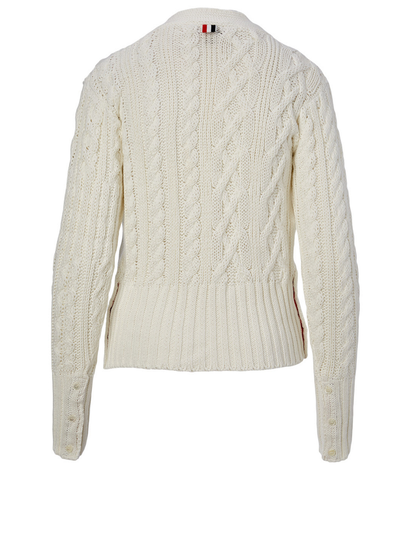 Cotton Cable Knit Cardigan