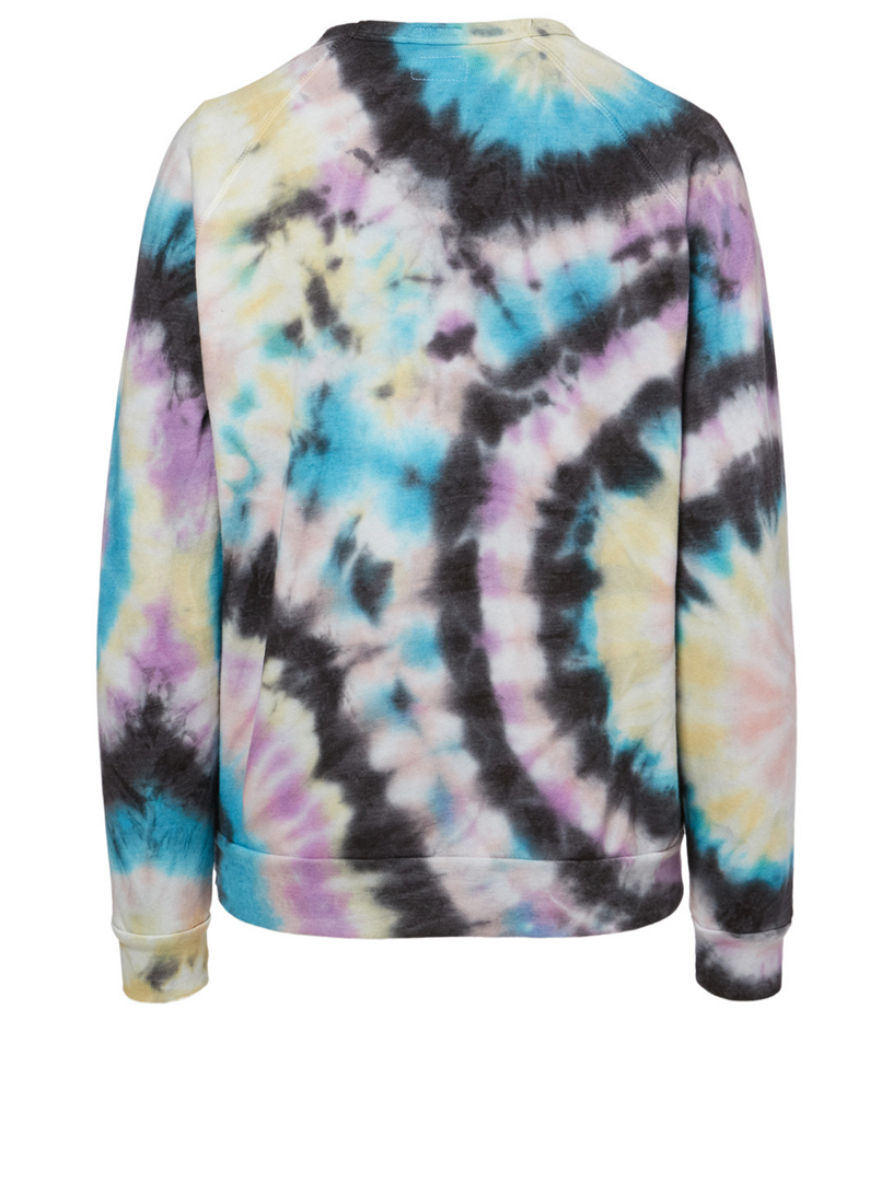 Hugger Cotton Sweatshirt Tie-Dye Print