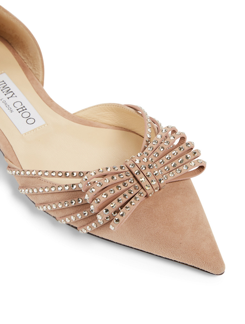 Kaitence Suede D'Orsay Flats