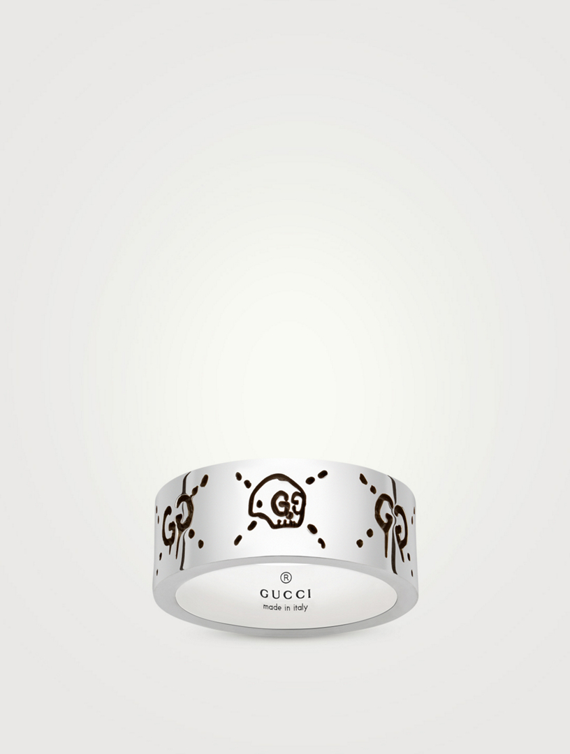 GucciGhost Silver Ring