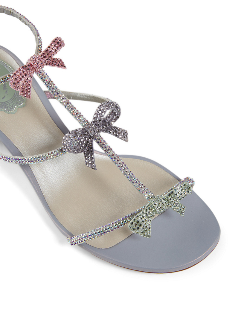 Caterina 40 Crystal Satin Heeled Sandals