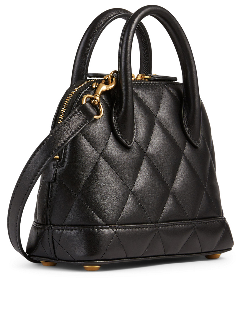 BALENCIAGA XXS Ville Leather Top Handle Bag With Logo Holt Renfrew