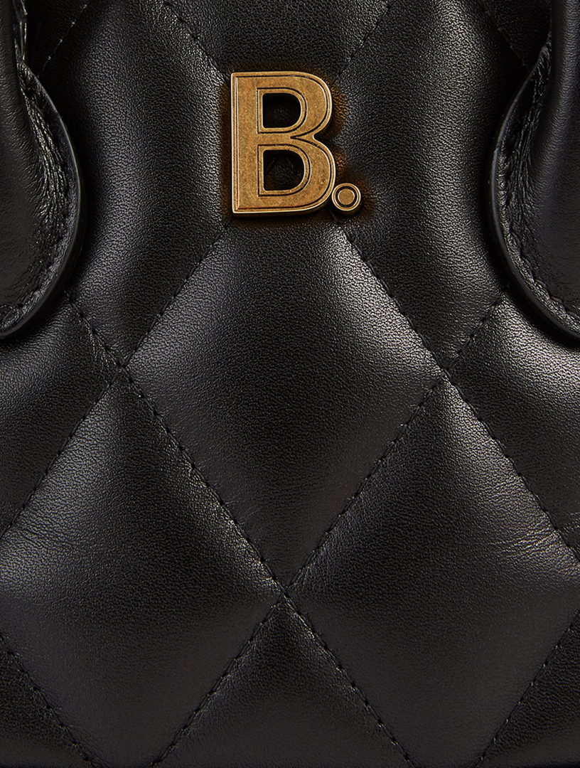 BALENCIAGA XXS Ville Leather Top Handle Bag With Logo Holt Renfrew
