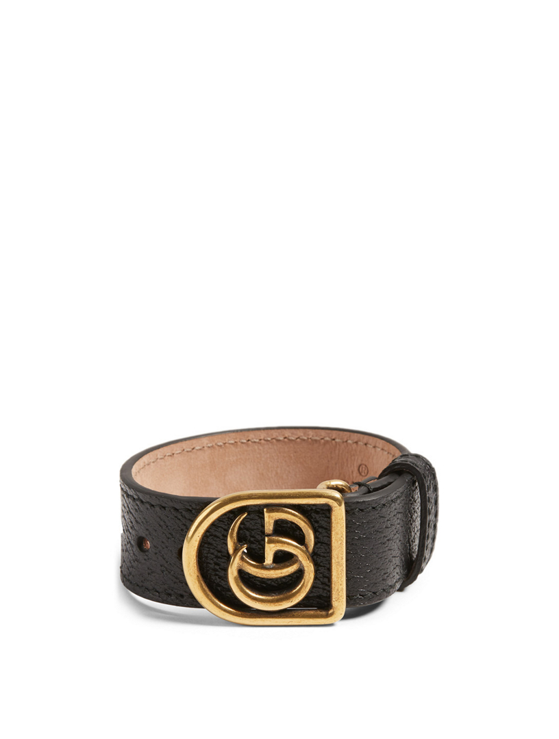 Leather Cuff With Logo
