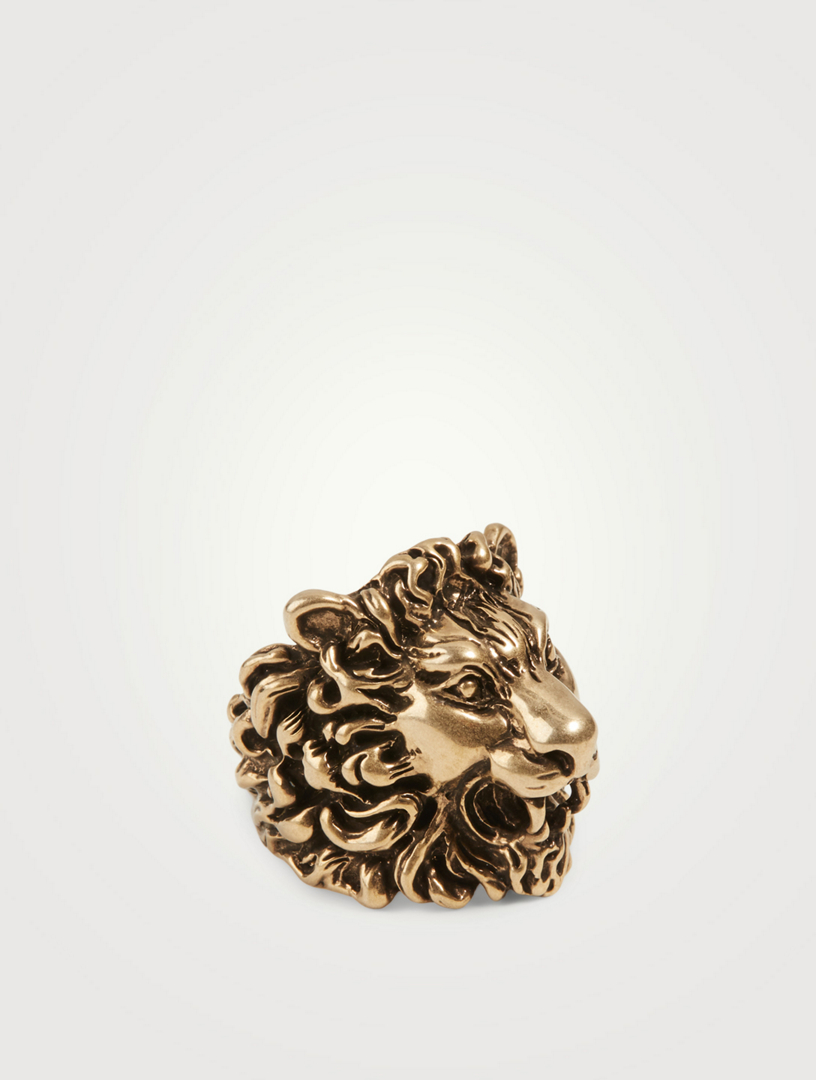 GUCCI Lion Head Ring | Holt Renfrew