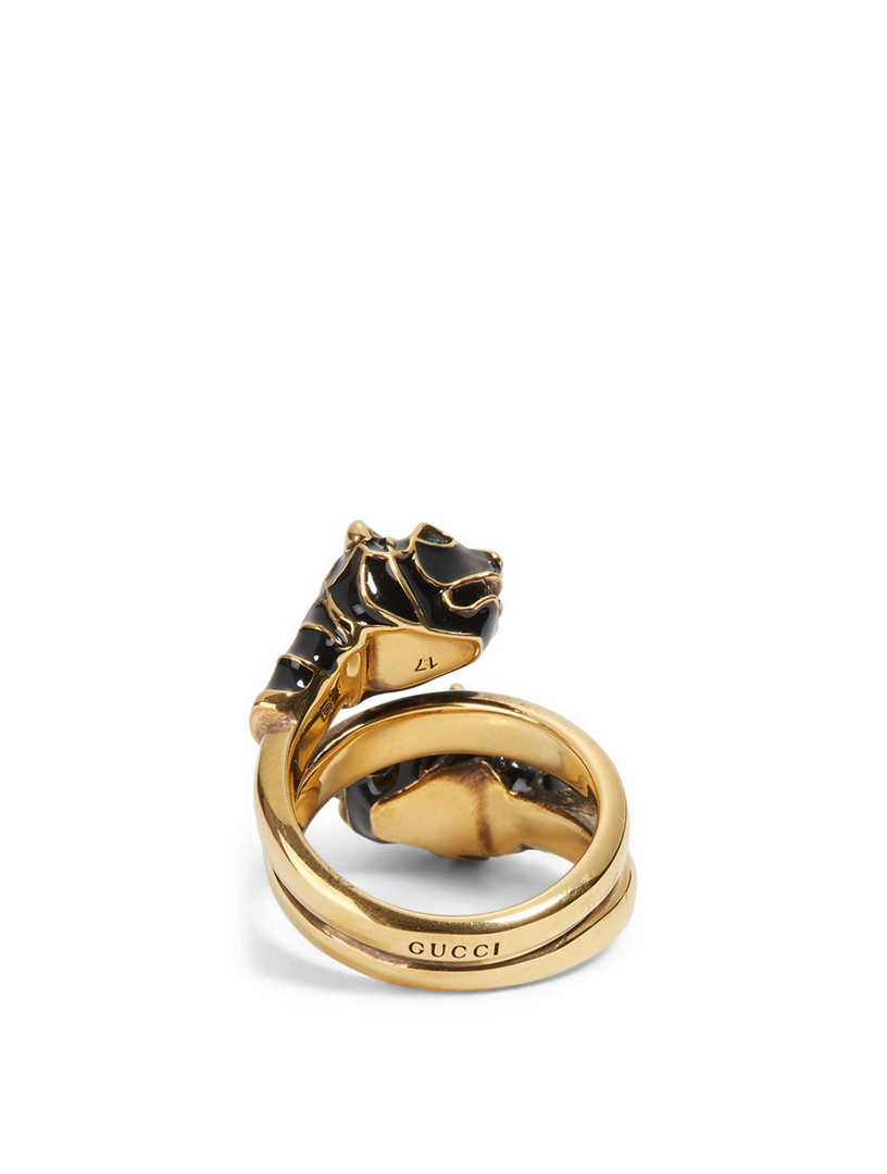 GUCCI Bague t tes de tigre avec cristaux Holt Renfrew