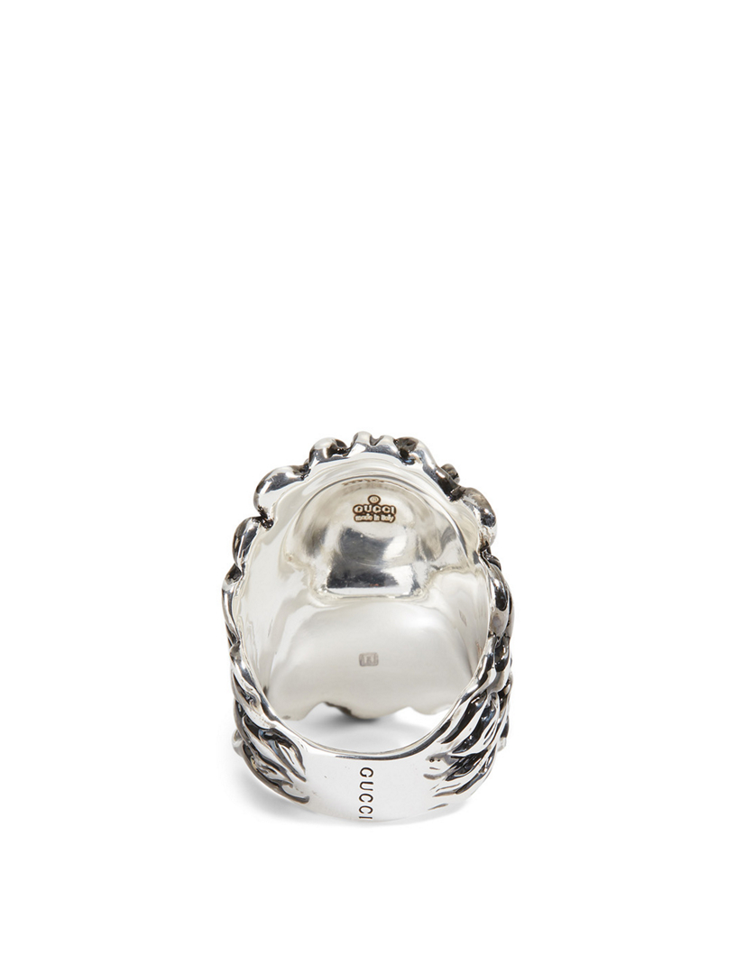 GUCCI Bague tête de lion avec cristal Holt Renfrew