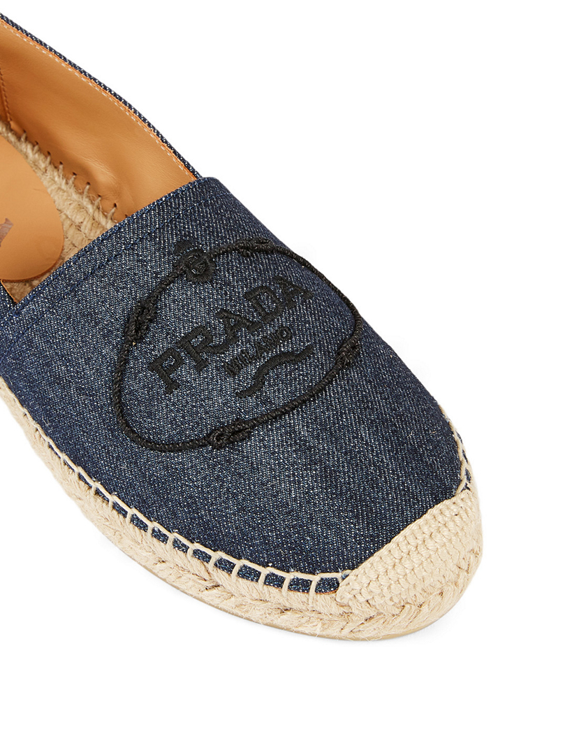 Prada hot sale denim espadrilles