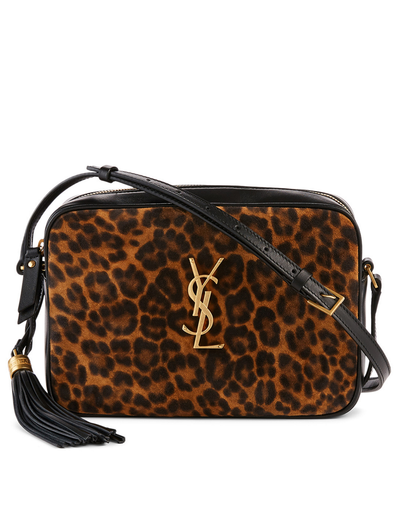 Saint Laurent monogram-print Messenger Bag - Brown