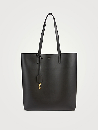 N/S Shopping Leather Tote Bag
