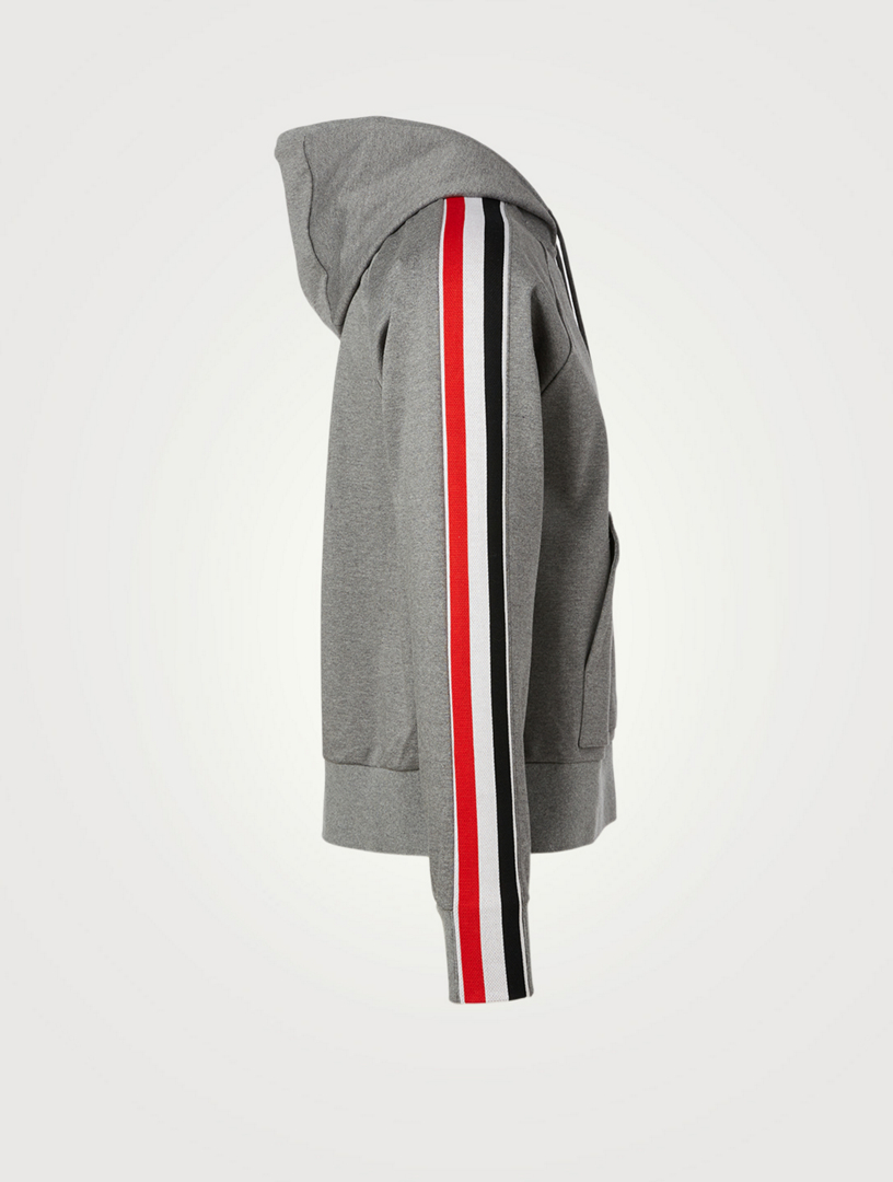 Cotton Hoodie With Stripe