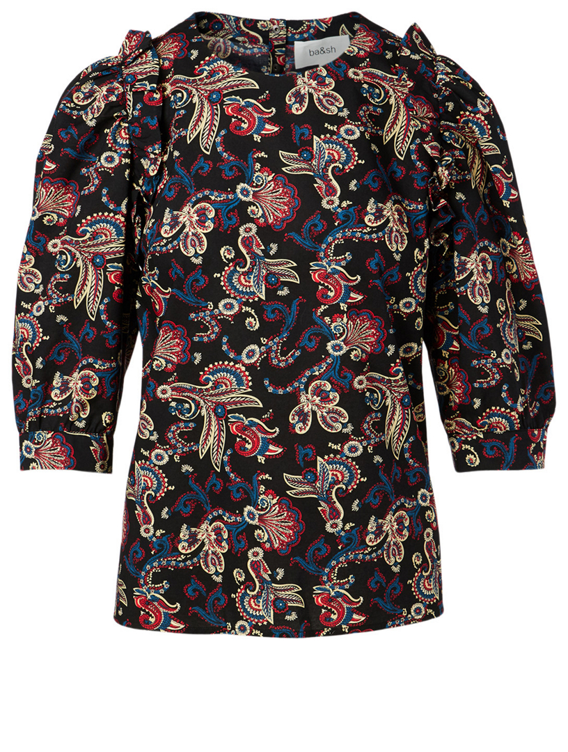 Rym Top Paisley Print