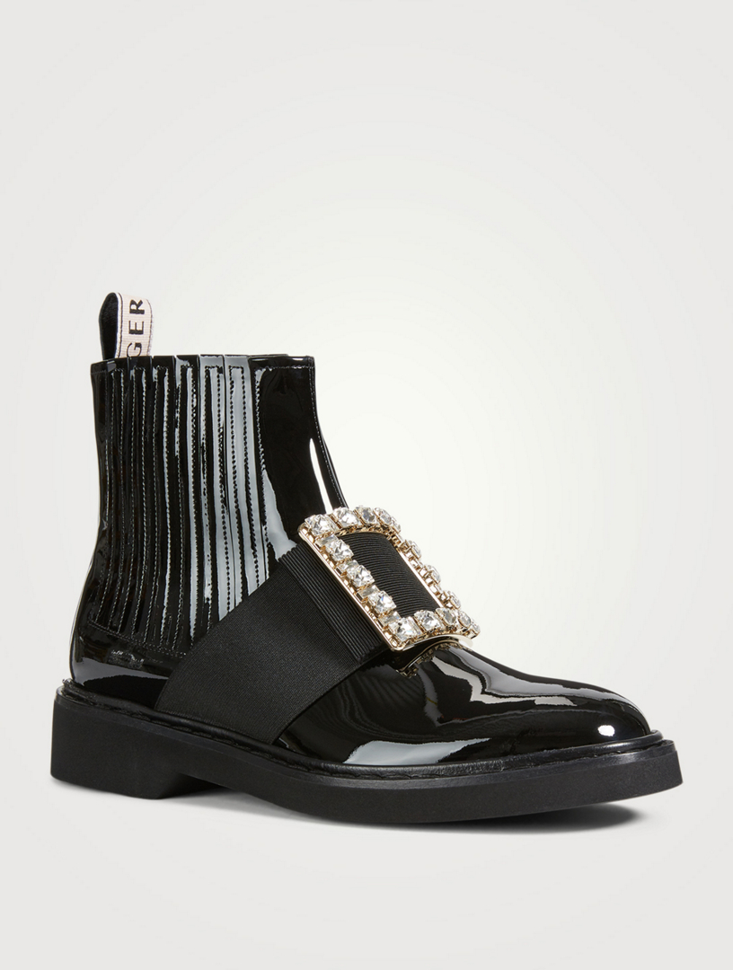 ROGER VIVIER Viv' Rangers Patent Leather Chelsea Boots | Holt