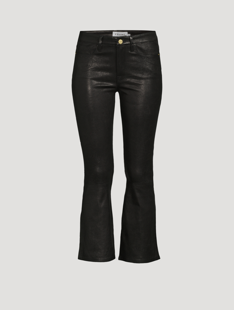 MM6 MAISON MARGIELA Faux Leather Wide-Leg Pants | Holt Renfrew