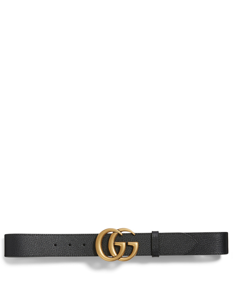 GUCCI Leather Belt With Double G Buckle Holt Renfrew