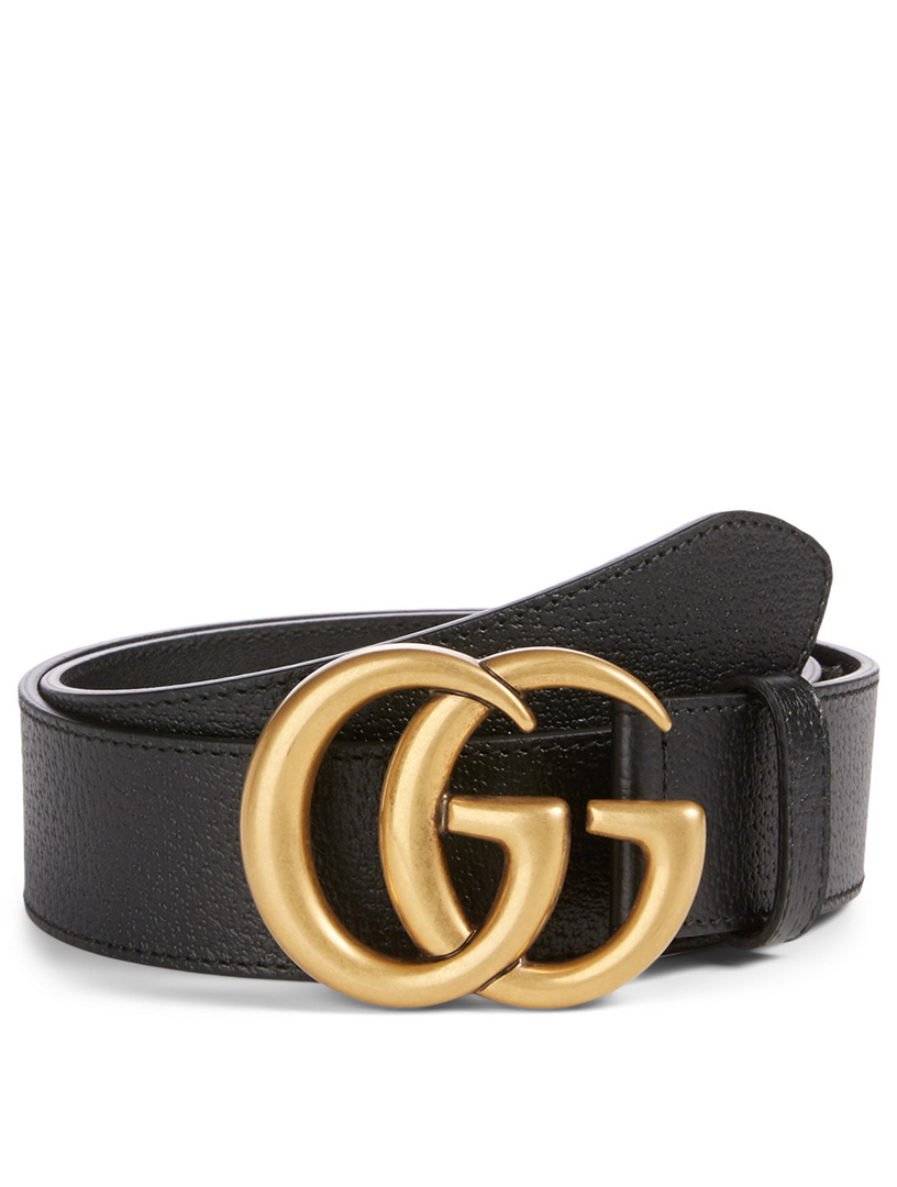 GUCCI Ceinture en cuir avec boucle double G Holt Renfrew