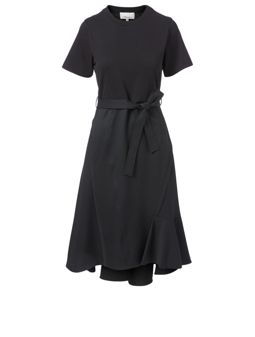 Wool Combo T-Shirt Dress