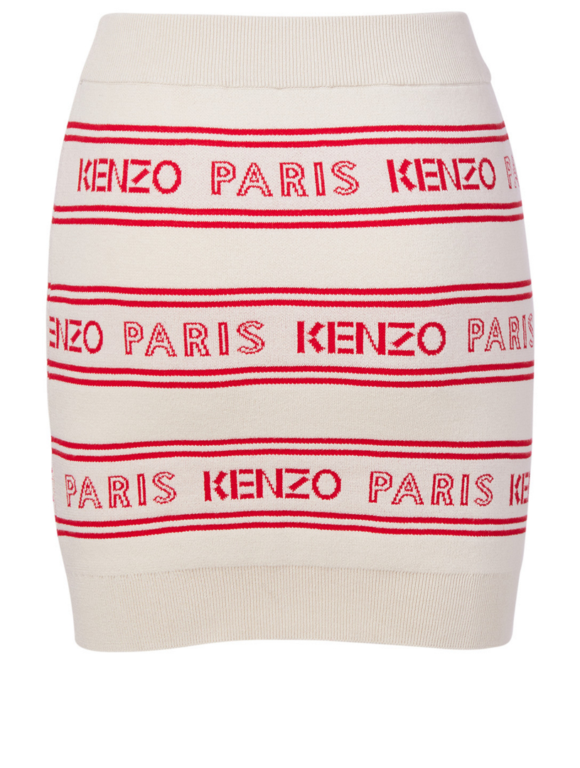 Jacquard Skirt Logo Print