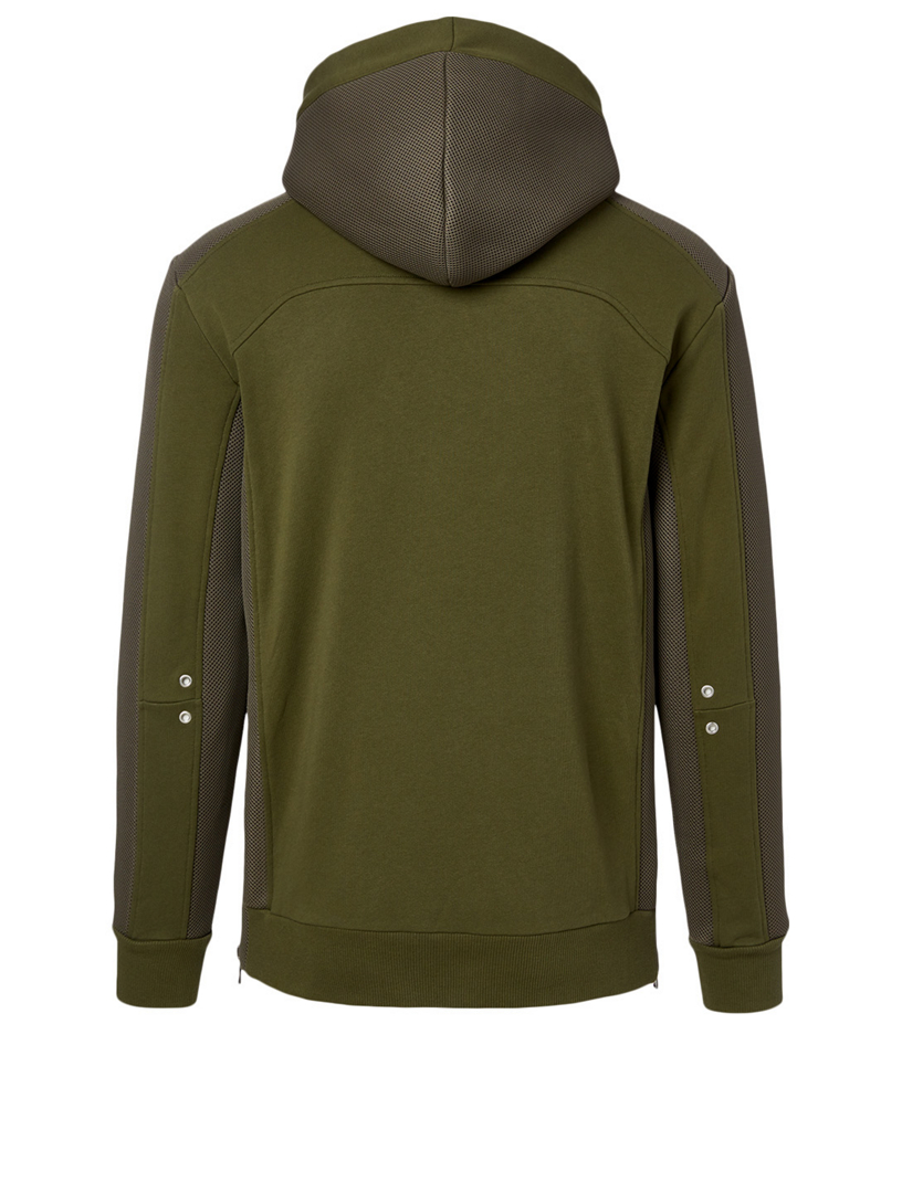 Cotton Hoodie With Embossed Logo