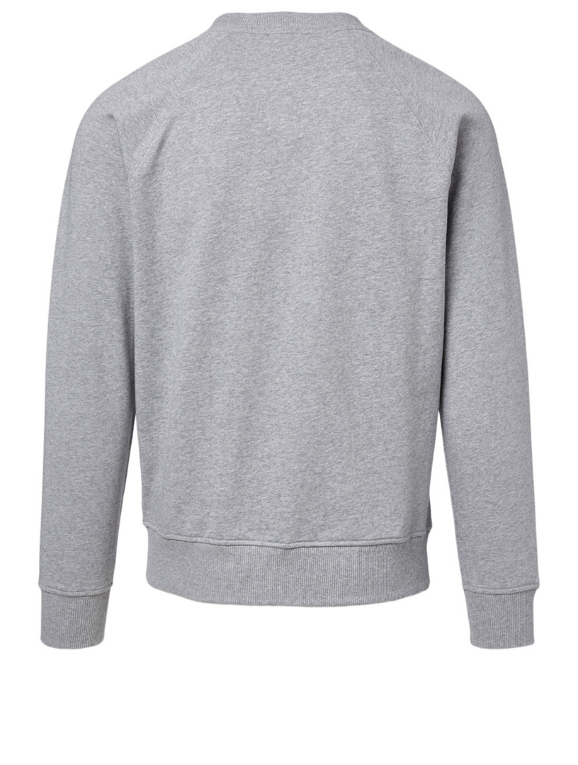 Cotton-Blend Sweatshirt With Hologram Logo