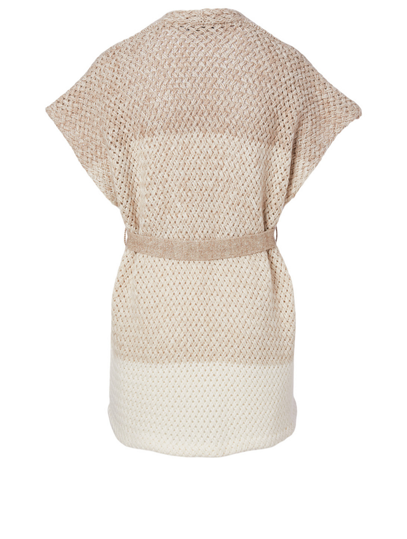 Cashmere And Linen Cape Sweater