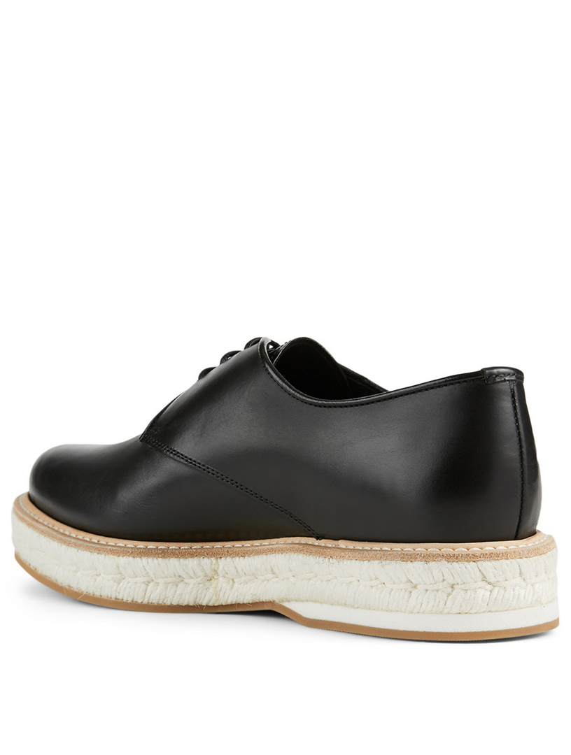 Taylee Leather Espadrille Derby Shoes
