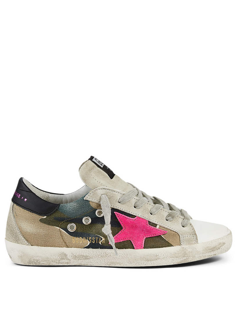 Golden goose camo sneakers on sale