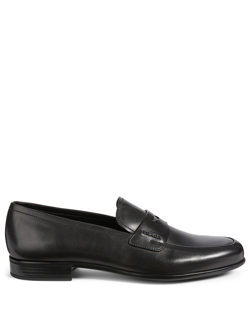 PRADA Leather Loafers Holt Renfrew