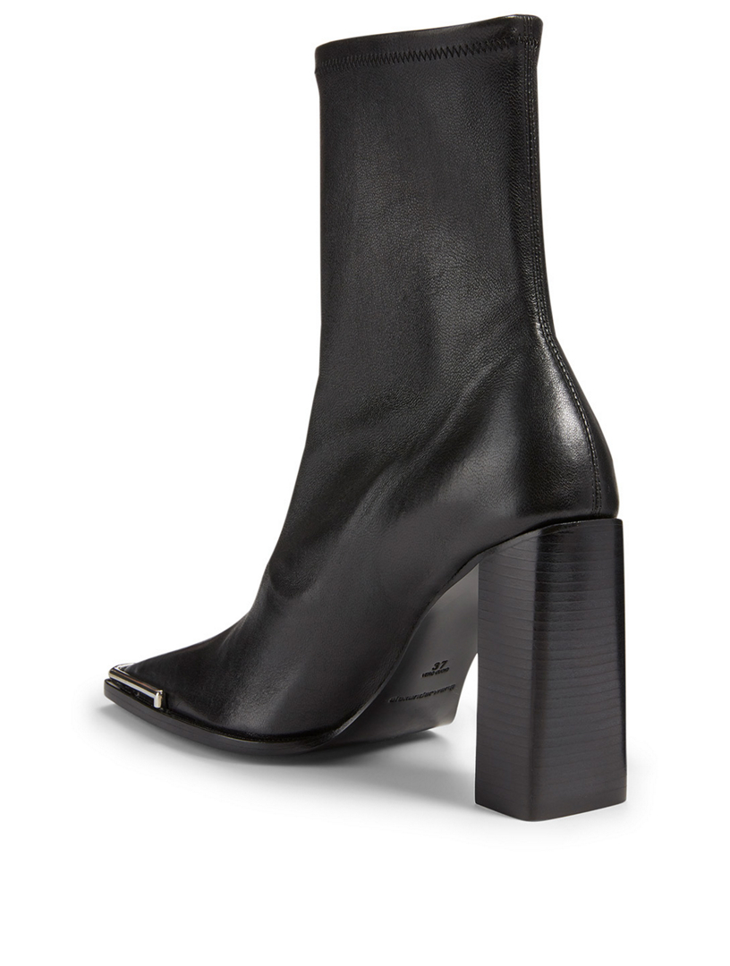 Mascha Halo Leather Heeled Ankle Boots