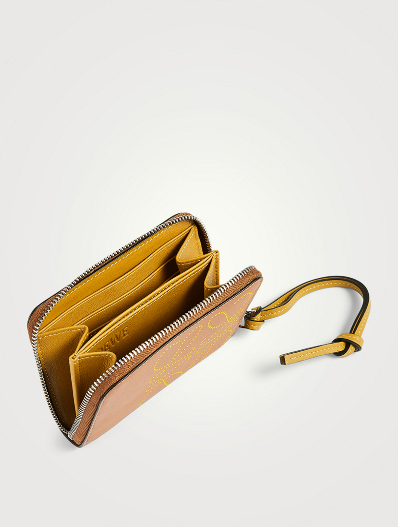 Brand Six-Card Leather Zipper Card Holder