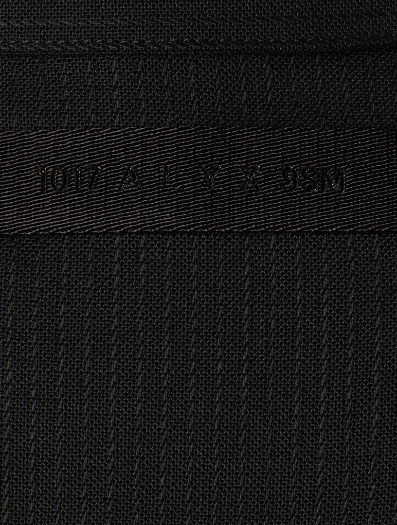 Wool Shirt Jacket Pinstripe Print