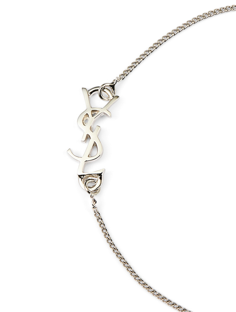SAINT LAURENT Small YSL Monogram Chain Bracelet | Holt Renfrew