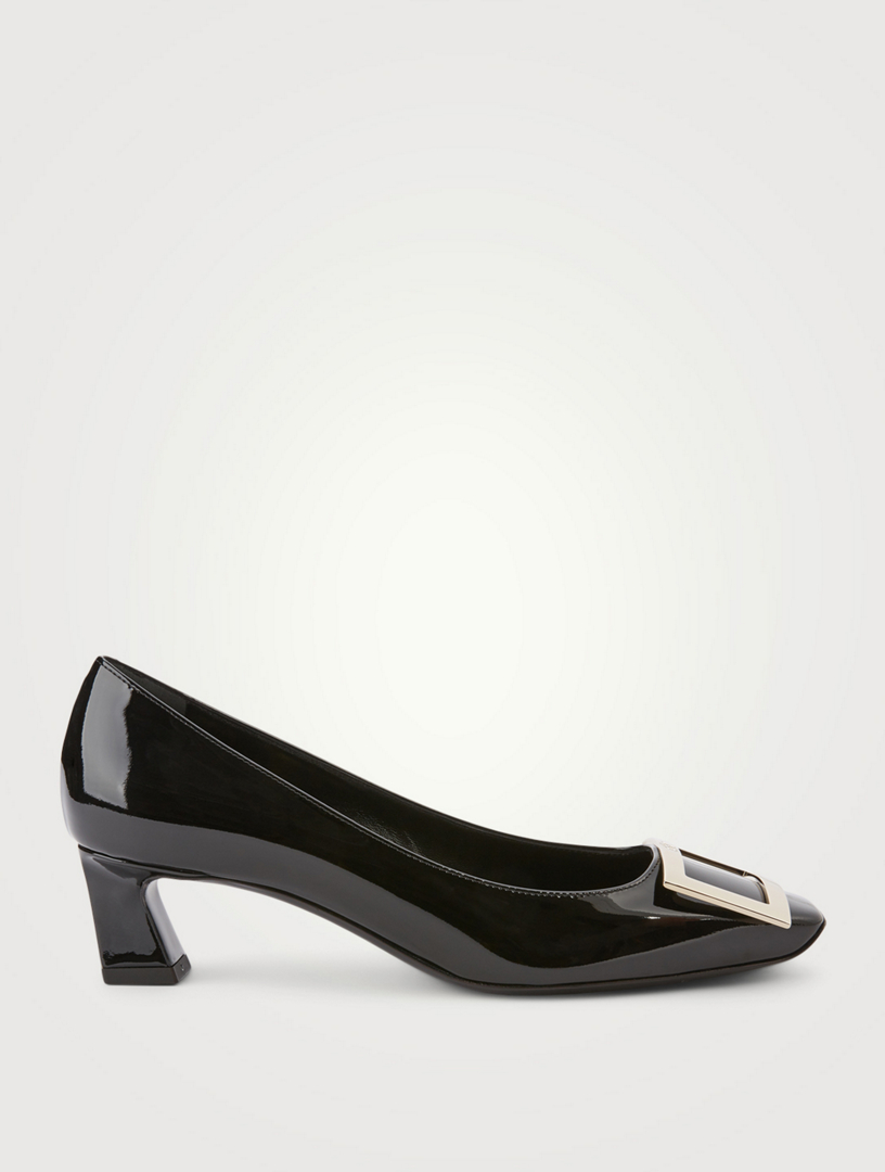 Belle vivier trompette patent cheap leather pumps