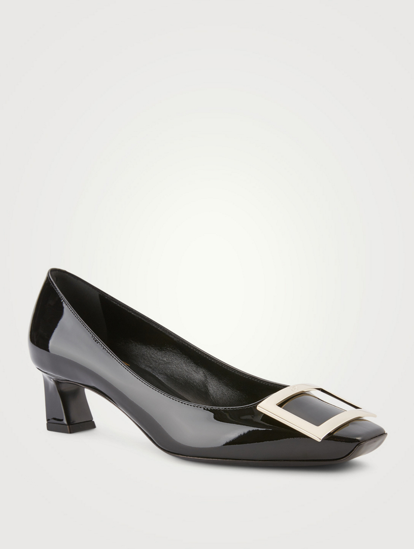 ROGER VIVIER Belle Vivier Trompette 45 Patent Leather Pumps