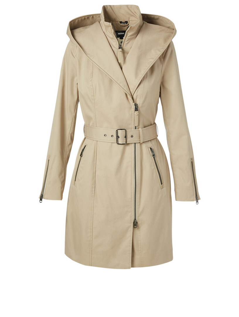 MACKAGE Adela Trench Coat With Hood Holt Renfrew