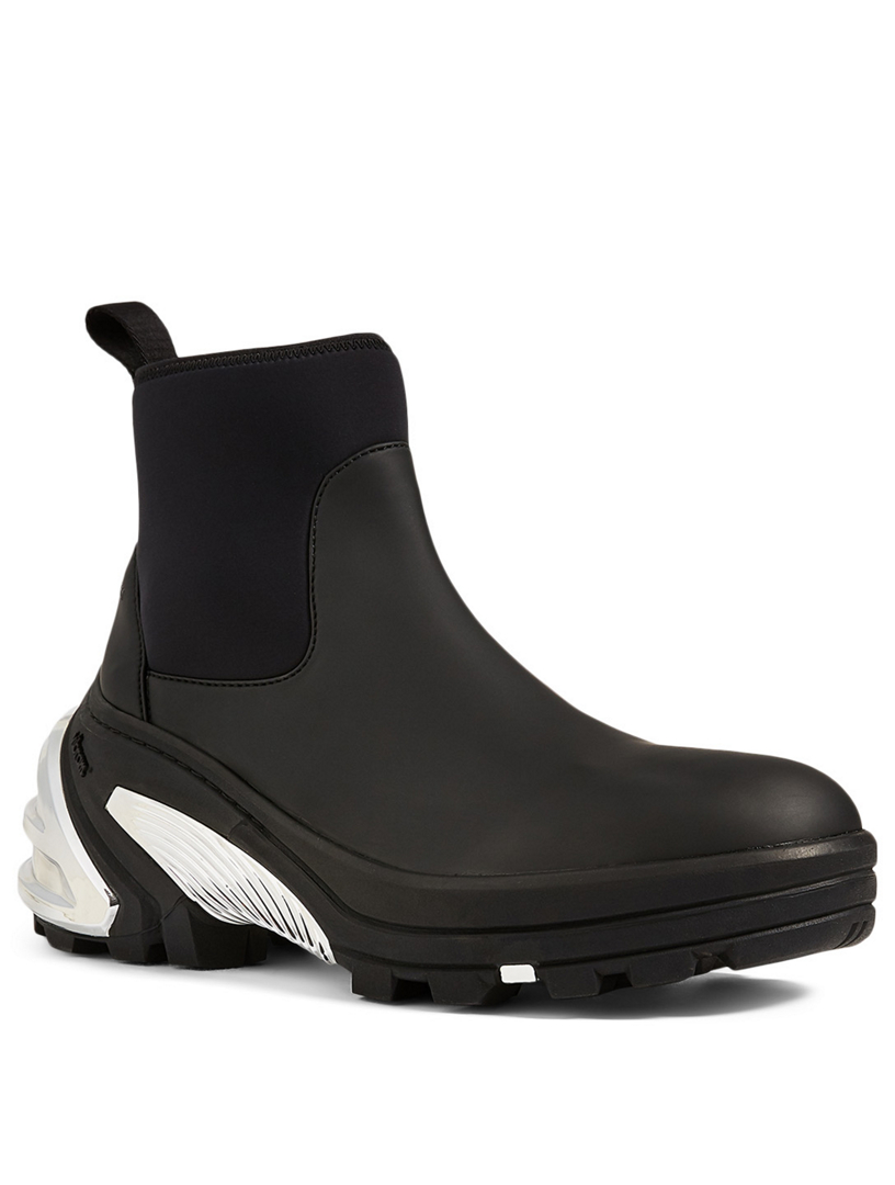 Rubber Ankle Boots With Vibram Sole