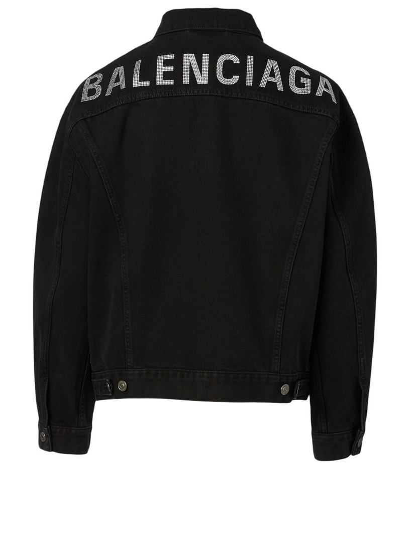 Balenciaga logo denim jacket online