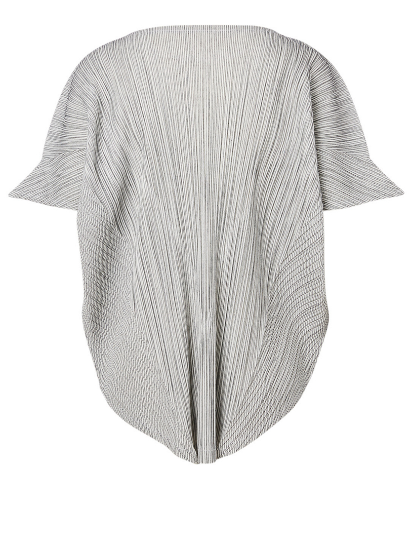 Pleated Short-Sleeve Top
