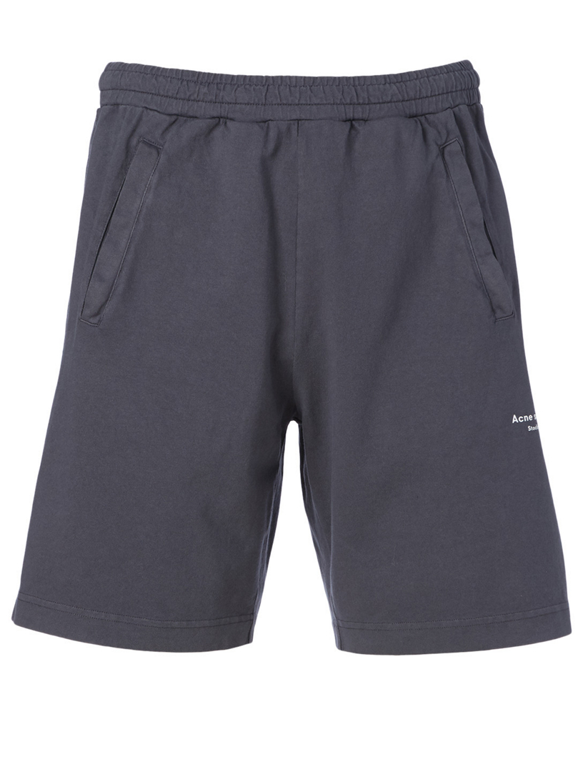 Cotton Shorts With Reversed Logo