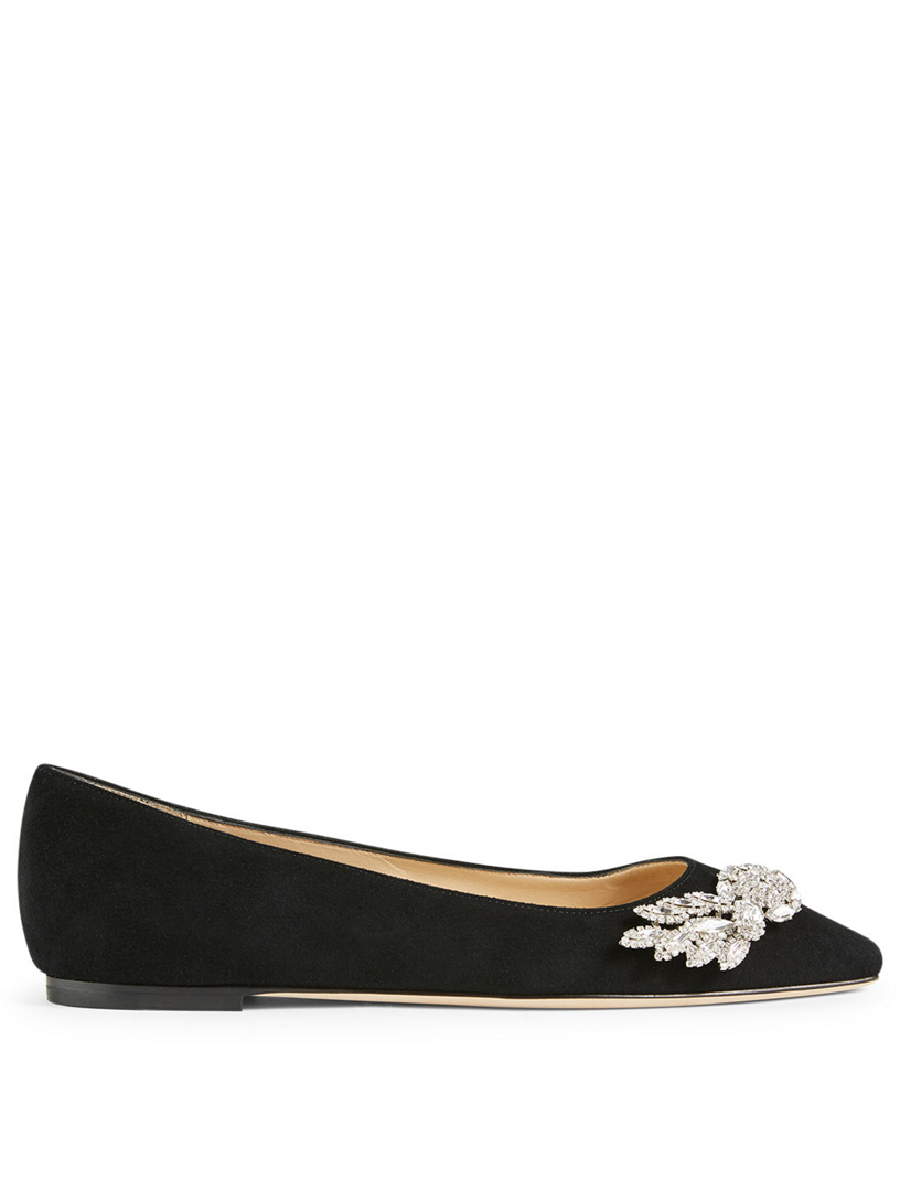 Jimmy choo hot sale crystal flats