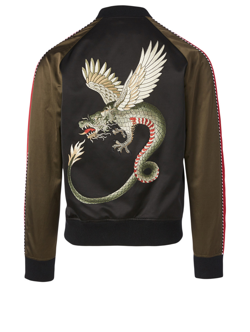 Cotton-Blend Bomber Jacket With Logo