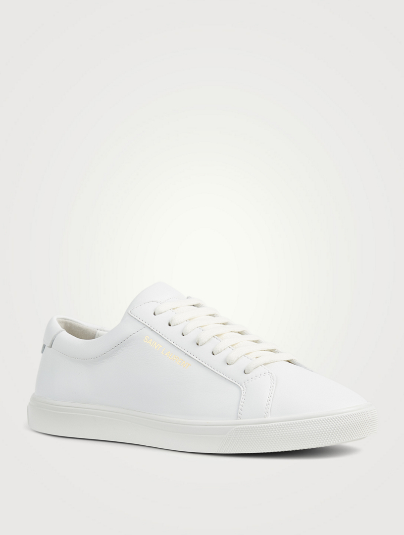 SAINT LAURENT Andy Leather Sneakers | Holt Renfrew