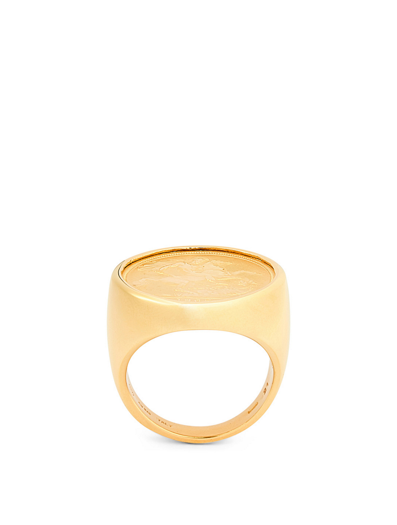 18K Goldplated Signet Ring