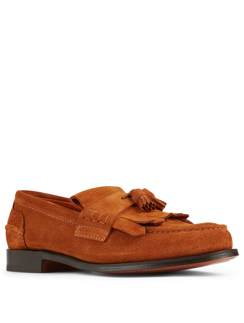 Oreham Suede Fringed Loafers