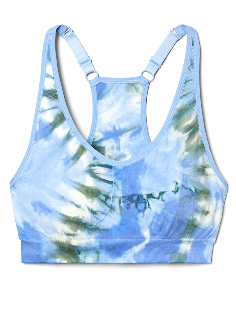 Tie-dye sports bra in brown - Tory Sport