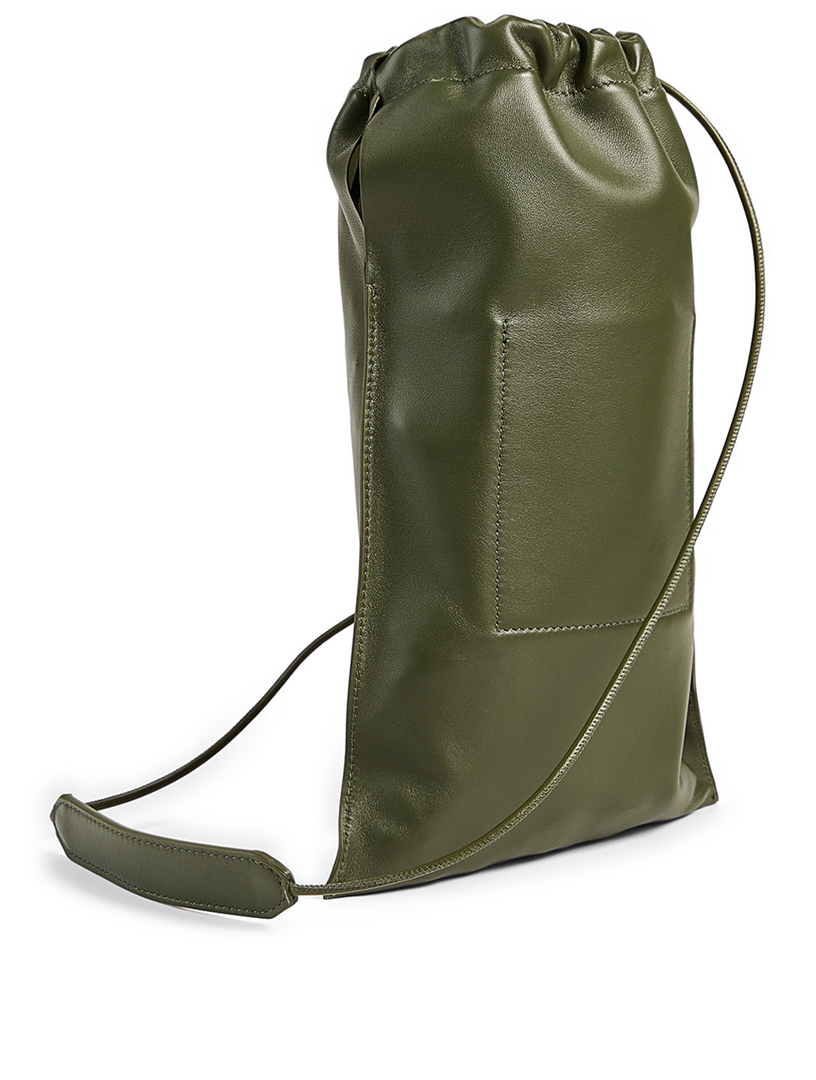 JIL SANDER XS Leather Drawstring Bag Holt Renfrew